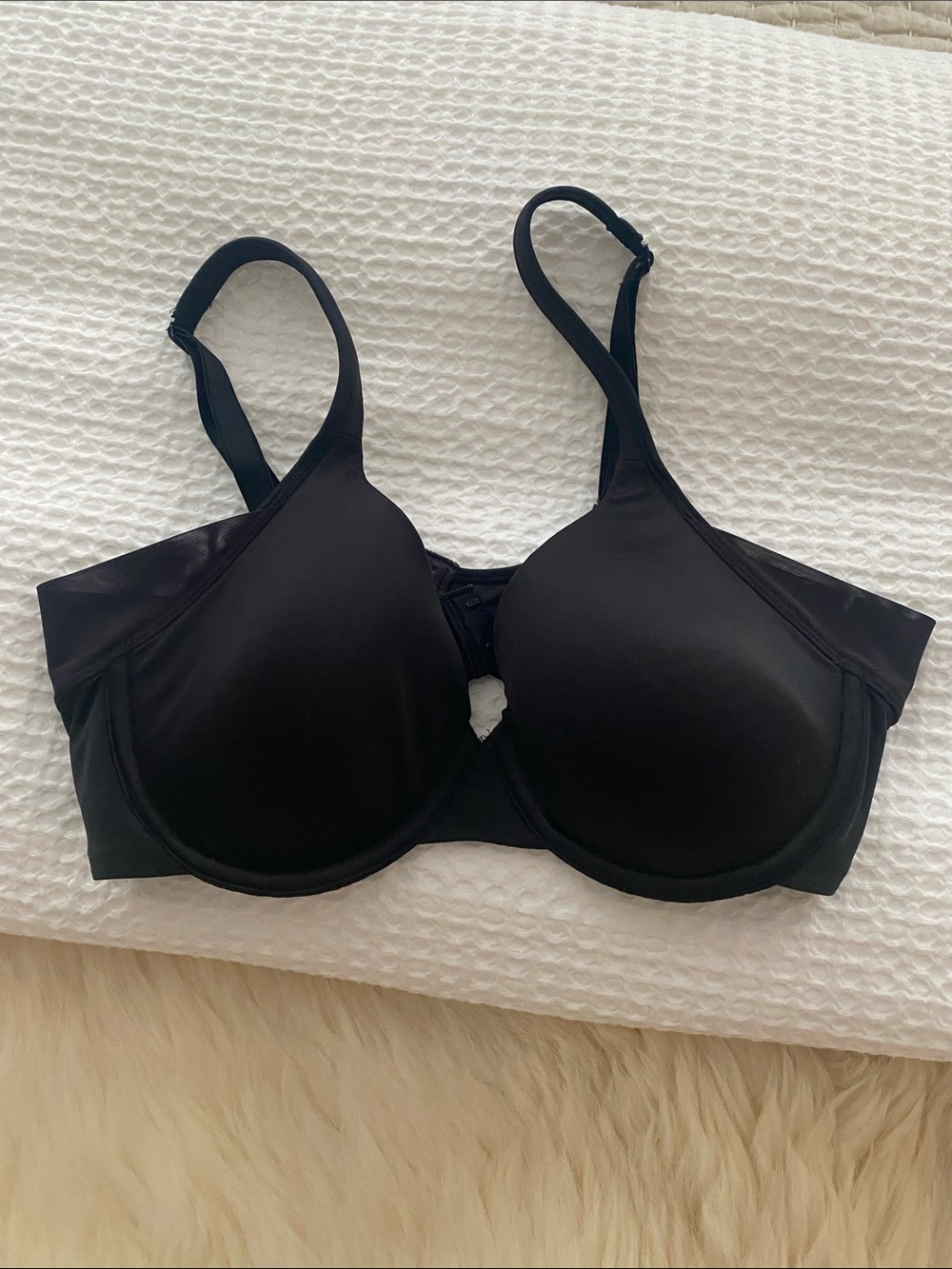 Bali One Smooth U® Side Smoothing Full Coverage Bra-6548 Black 34B Black